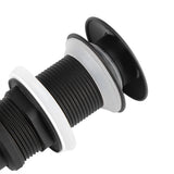 Kitchen Bathroom Basin Sink Solid Brass Popup Drain Stopper Black