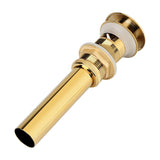 Kitchen Bathroom Basin Sink Solid Brass Pop Up Drain Stopper with Overflow Hole Golden In Australia - Darrahopens