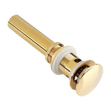 Kitchen Bathroom Basin Sink Solid Brass Pop Up Drain Stopper with Overflow Hole Golden In Australia - Darrahopens