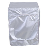 Silver Washing Machine Cover Waterproof Sunscreen Cover Front Load Washer Dryer Coat Protection