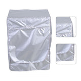 Silver Washing Machine Cover Waterproof Sunscreen Cover Front Load Washer Dryer Coat Protection