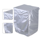 Silver Washing Machine Cover Waterproof Sunscreen Cover Front Load Washer Dryer Coat Protection