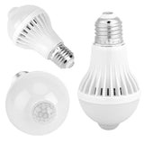 E27 Intelligent Detection PIR Infrared Motion Sensor Light LED Lamp Bulb 7W