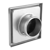 95mm Stainless Steel Wall Air Vent Square Tumble Dryer Extractor Fan Outlet