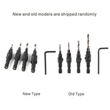 1/4inch Hex Shank HSS Drill Bits Fast Change #6 #8 #10 #12 Countersink Woodworking Tool