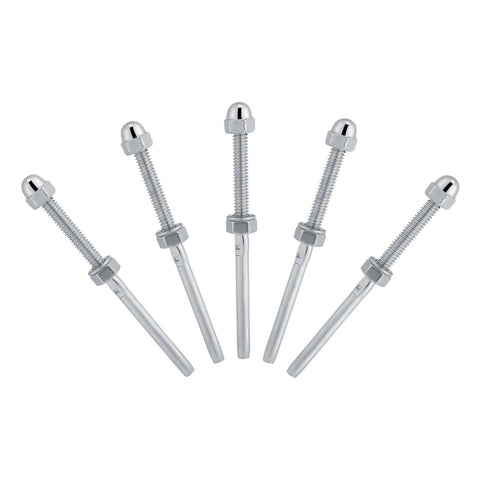 10pcs Stainless Steel Threaded Tensioner Stud Ends for 1/8" Cable Railing System