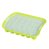 Silicone Sausage Hot Dog Making Mold With 6 Cavity DIY Cake Baking Kitchen Tools Green