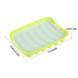 Silicone Sausage Hot Dog Making Mold With 6 Cavity DIY Cake Baking Kitchen Tools Green