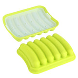 Silicone Sausage Hot Dog Making Mold With 6 Cavity DIY Cake Baking Kitchen Tools Green