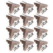 12pcs Wooden Box Jewelry Gift Case Corner Decorative Protectors Iron Edge Cover Guard Bronze In Australia - Darrahopens