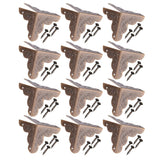 12pcs Wooden Box Jewelry Gift Case Corner Decorative Protectors Iron Edge Cover Guard Bronze In Australia - Darrahopens