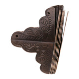 12pcs Wooden Box Jewelry Gift Case Corner Decorative Protectors Iron Edge Cover Guard Bronze