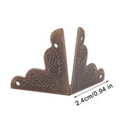 12pcs Wooden Box Jewelry Gift Case Corner Decorative Protectors Iron Edge Cover Guard Bronze In Australia - Darrahopens