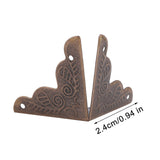 12pcs Wooden Box Jewelry Gift Case Corner Decorative Protectors Iron Edge Cover Guard Bronze In Australia - Darrahopens