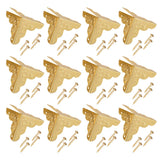 12pcs Wooden Box Jewelry Gift Case Corner Decorative Protectors Iron Edge Cover Guard Golden In Australia - Darrahopens