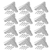 12pcs Wooden Box Jewelry Gift Case Corner Decorative Protectors Iron Edge Cover Guard Sliver In Australia - Darrahopens