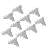 12pcs Wooden Box Jewelry Gift Case Corner Decorative Protectors Iron Edge Cover Guard Sliver In Australia - Darrahopens