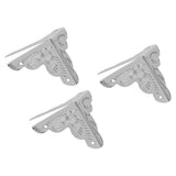 12pcs Wooden Box Jewelry Gift Case Corner Decorative Protectors Iron Edge Cover Guard Sliver In Australia - Darrahopens