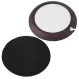 USB Cup Warmer Heat Beverage Mug Mat Office Tea Coffee Heater Pad Dark Wood Grain