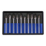 10pcs Tungsten Carbide Steel Rotary Files Burr Set 3mm Shank 6mm Cutting Diameter Double Cut In Australia - Darrahopens