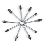 10pcs Tungsten Carbide Steel Rotary Files Burr Set 3mm Shank 6mm Cutting Diameter Double Cut In Australia - Darrahopens
