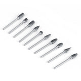10pcs Tungsten Carbide Steel Rotary Files Burr Set 3mm Shank 6mm Cutting Diameter Double Cut In Australia - Darrahopens