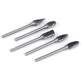 10pcs Tungsten Carbide Steel Rotary Files Burr Set 3mm Shank 6mm Cutting Diameter Double Cut