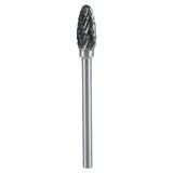 10pcs Tungsten Carbide Steel Rotary Files Burr Set 3mm Shank 6mm Cutting Diameter Double Cut