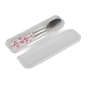 2 PCS Stainless Steel Knife Fork Spoon Kitchen Flatware Tableware with Box Children Set Pink