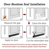 100cm Silicone Rubber Door Strip Self Adhesive Backing Door Seal for Window or Door Gap In Australia - Darrahopens