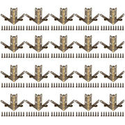 20pcs 90° Angle Support Spring Hinge for Small Jewelry Wine Case Watch Box Wooden Lid (Bronze) In Australia - Darrahopens