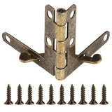 20pcs 90° Angle Support Spring Hinge for Small Jewelry Wine Case Watch Box Wooden Lid (Bronze) In Australia - Darrahopens