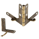 20pcs 90° Angle Support Spring Hinge for Small Jewelry Wine Case Watch Box Wooden Lid (Bronze) In Australia - Darrahopens