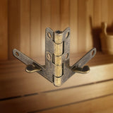 20pcs 90° Angle Support Spring Hinge for Small Jewelry Wine Case Watch Box Wooden Lid (Bronze)
