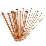 Bamboo Knitting Needles Set, Single Pointed Carbonized Knitting Needle 18 Sizes (2mm to 10mm) In Australia - Darrahopens