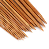 Bamboo Knitting Needles Set, Single Pointed Carbonized Knitting Needle 18 Sizes (2mm to 10mm)