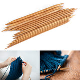 Bamboo Knitting Needles Smooth Double Pointed Set 15 Sizes from 2mm to 10mm