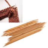 Bamboo Knitting Needles Smooth Double Pointed Set 15 Sizes from 2mm to 10mm