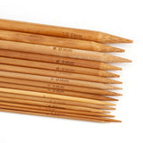 Bamboo Knitting Needles Smooth Double Pointed Set 15 Sizes from 2mm to 10mm