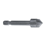 5pcs/set High Speed Steel Industrial Countersink Drill 5 Flutes Woodworking Chamfering Cutter