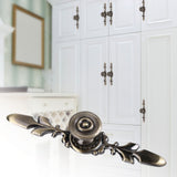 European Furniture Handle Drawer Cabinet Desk Door Knob Pull Home Decor Green Bronze