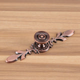European Furniture Handle Drawer Cabinet Desk Door Knob Pull Home Decor Red Bronze