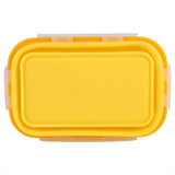 500ml Silicone Collapsible Portable Lunchbox Bowl Folding Food Storage Container Yellow