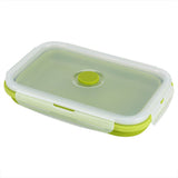 800ml Silicone Collapsible Portable Lunchbox Bowl Folding Food Storage Container Green In Australia - Darrahopens