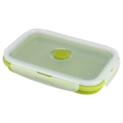 800ml Silicone Collapsible Portable Lunchbox Bowl Folding Food Storage Container Green In Australia - Darrahopens