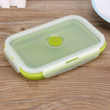 800ml Silicone Collapsible Portable Lunchbox Bowl Folding Food Storage Container Green In Australia - Darrahopens