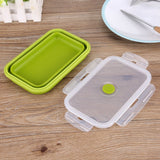 800ml Silicone Collapsible Portable Lunchbox Bowl Folding Food Storage Container Green In Australia - Darrahopens