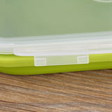 800ml Silicone Collapsible Portable Lunchbox Bowl Folding Food Storage Container Green