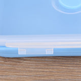 800ml Silicone Collapsible Portable Lunchbox Bowl Folding Food Storage Container Blue