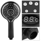 3 Color LED Handheld Bathroom Digital Temperature Display Shower Spray Head
